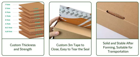 fabbrica di scatole di carta con coperchio e base