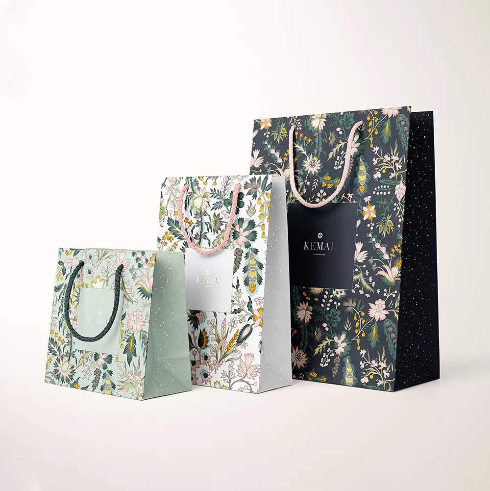 Borse di carta stampate personalizzate