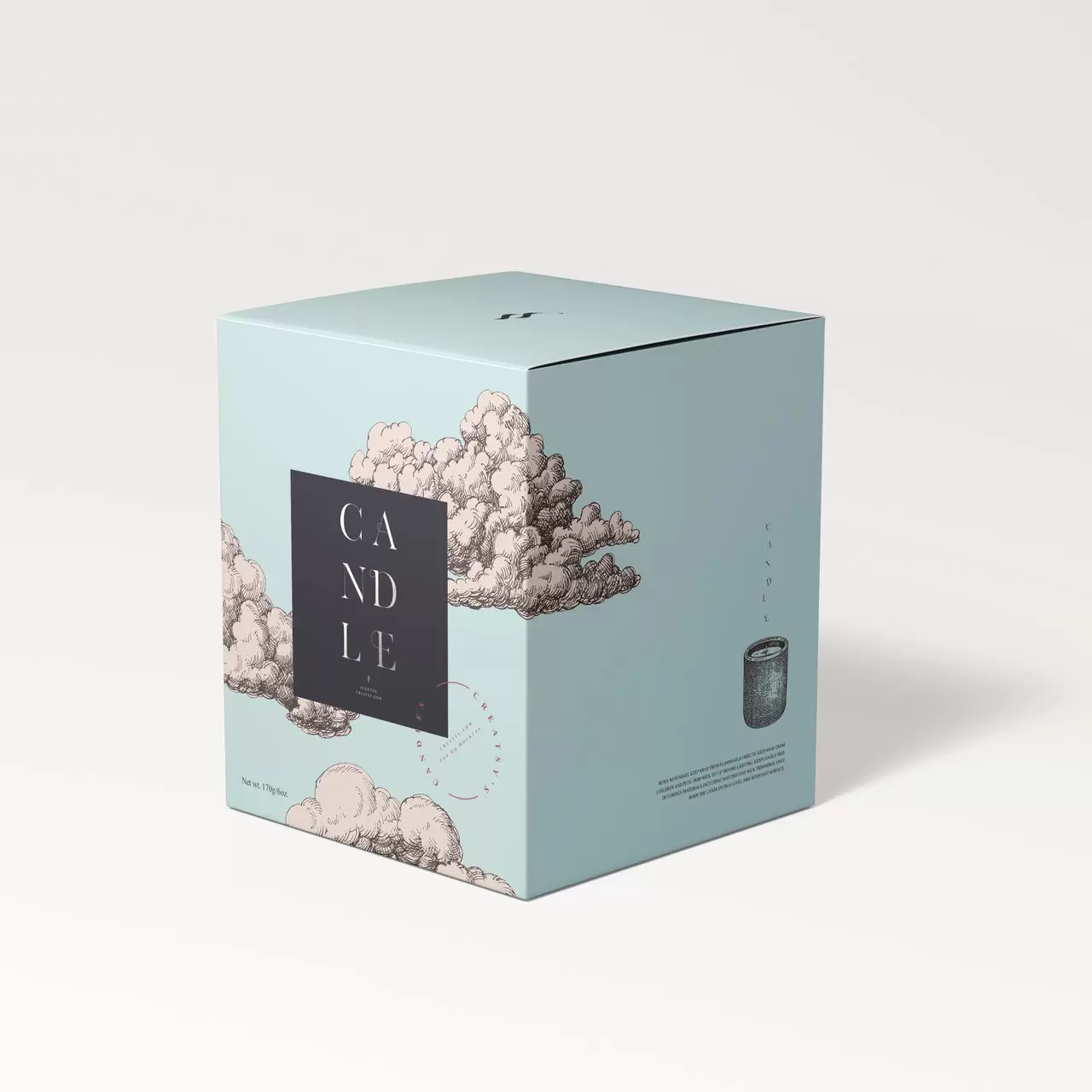  Scatole per candele stampate 