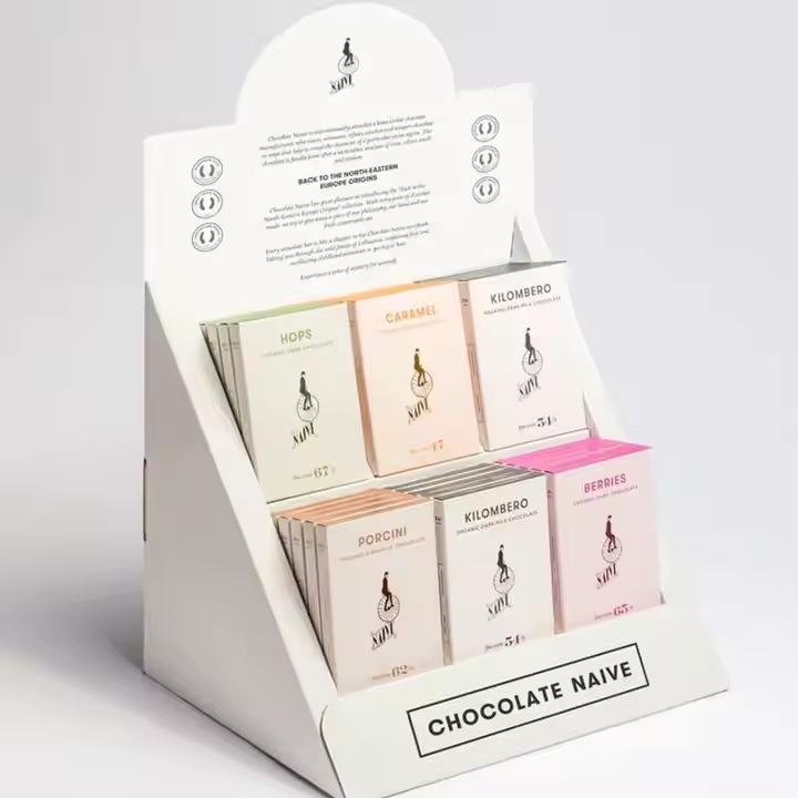  Scatole espositive in cartone personalizzate 