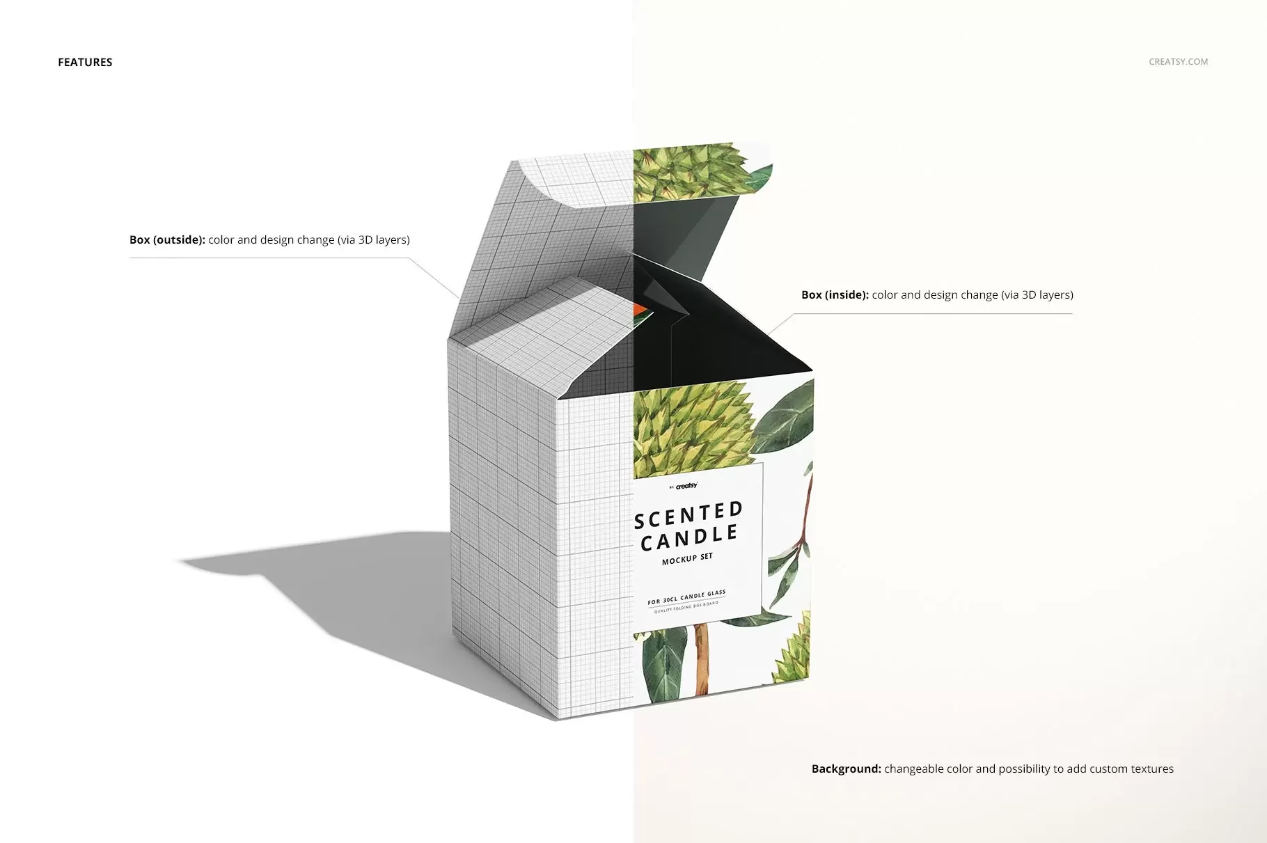  imballaggio per scatole per candele