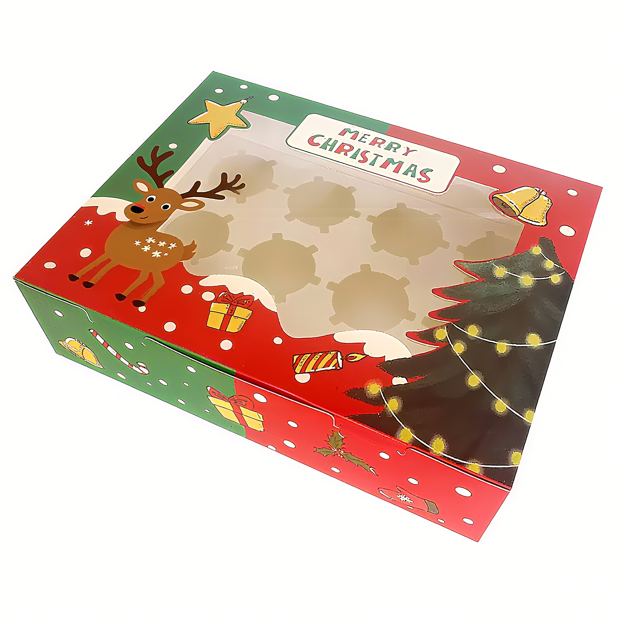 Scatole regalo di cioccolatini natalizi personalizzati