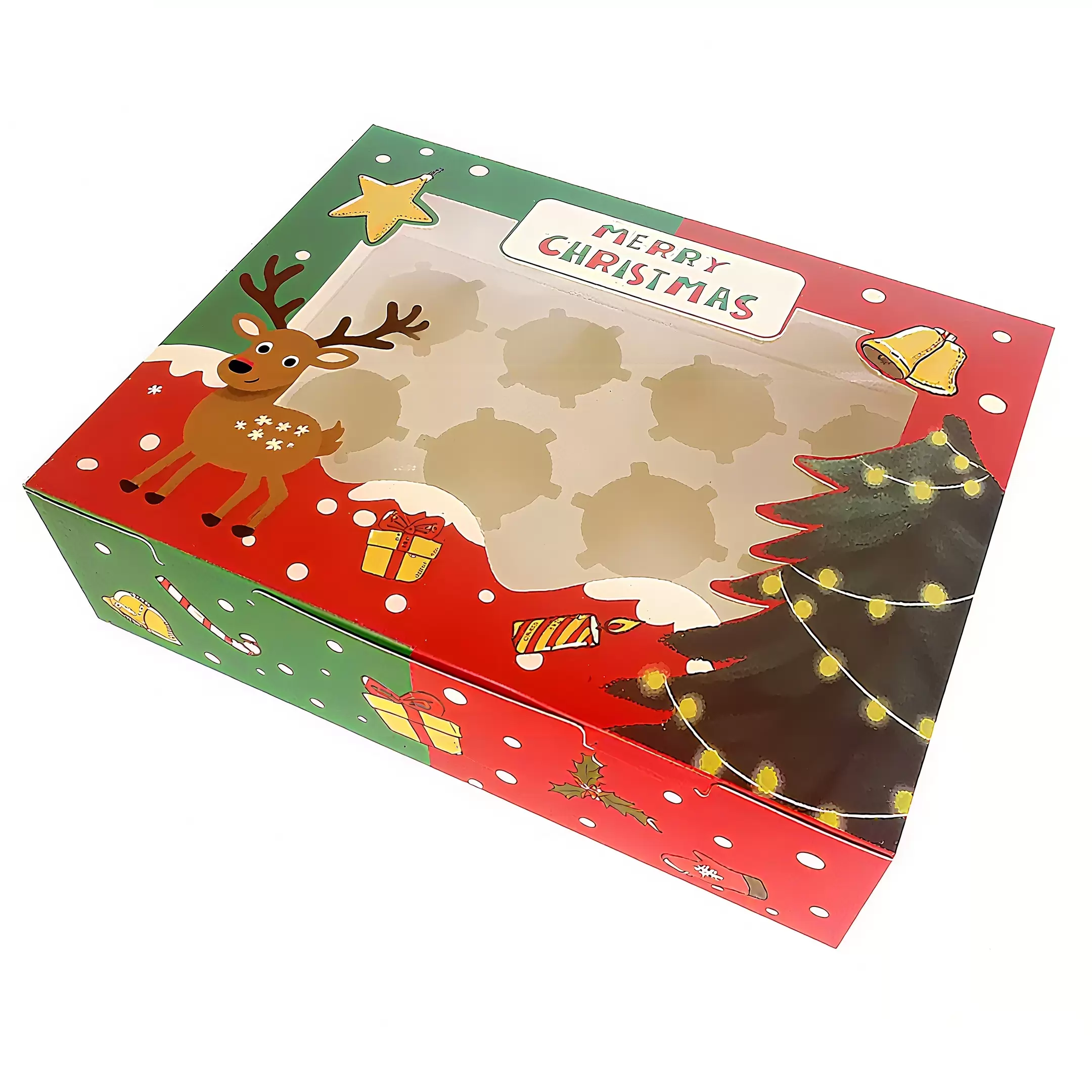 Scatole regalo di cioccolatini natalizi personalizzati